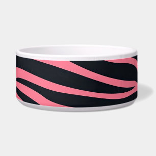 Tigela Impressão animal rosa e zebra negra