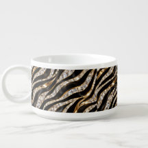 Impressão de Animal Cristal Zebra Luxo