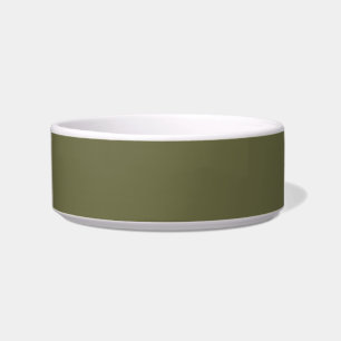 Tigela Impressão de Cor Sólida Terra Verde Azeitona
