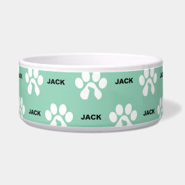 Tigela Impressão de Pata Cachorro Personalizado