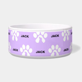 Tigela Impressão de Pata Cachorro Personalizado