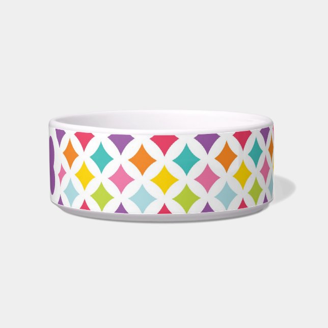 Tigela Impressão do diamante do arco-íris personalizado (Direita)