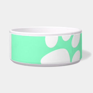 Tigela impressão verde-azul-neon