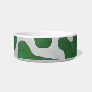 Tigela Impressão Verde-Vaca e Branco