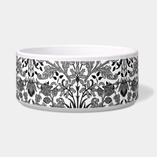 Tigela Impressão William Morris Hyacinth, Preto, Branco 