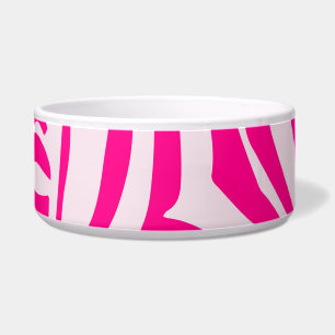 Tigela Impressão zebra rosa