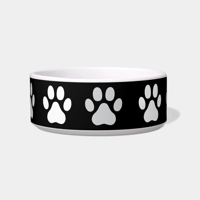 Tigela Impressões de pata animal com 4 dedos (Frente)