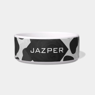 Tigela Impressões preto e branco do monograma Dalmatian