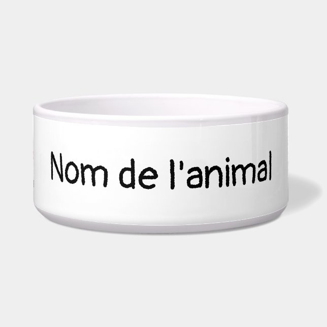 Tigela Imprima seus designs online DIY Francês (Frente)