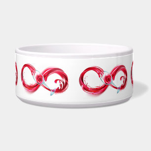 Tigela Infinidade com vinho tinto