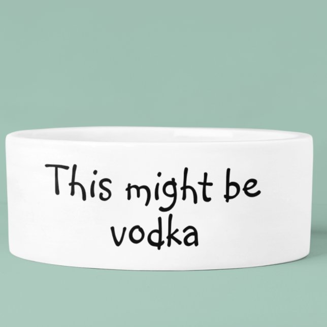 Tigela Isso Pode Ser Cachorro de Vodka Humor Engraçado Pe (Criador carregado)