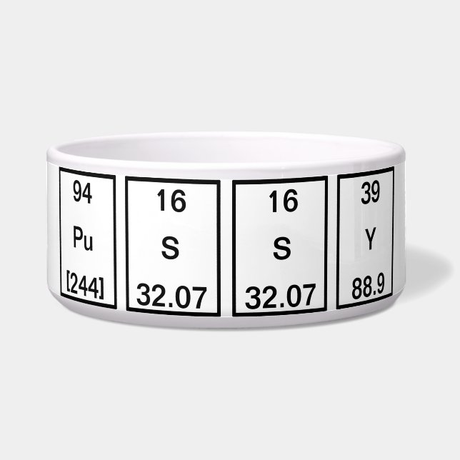 Tigela Ítrio do sódio do plutônio (bichano) (Frente)