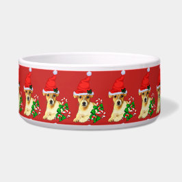 Tigela Jack Russell Terrier Papai noel Natal