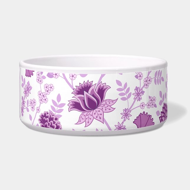 Tigela Jacobean Floral Lg Pattern Pinks em Branco (Frente)