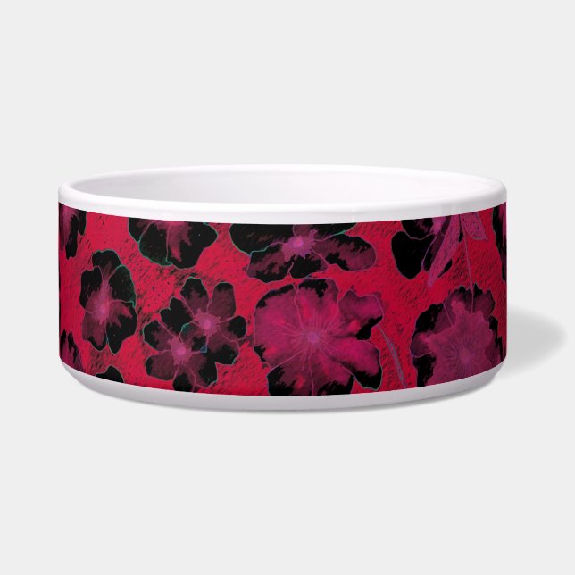 Tigela Jardim Botânico de Mazipoodles - Vermelho Dusty Pr (Frente)