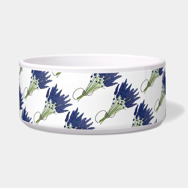 Tigela Jardim de Flor Roxo do Coelho de Lavanda Lavandula (Frente)