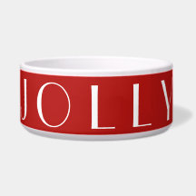 Jolly Modern Red Typografia Pet de Natal