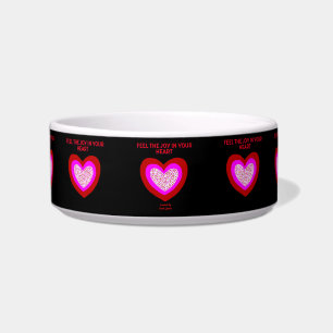 Tigela Joyful Heart Cerâmica Pet Bowl