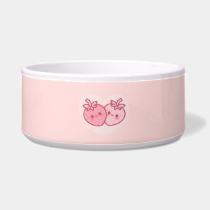 Tigela Kawaii Namorados Rosa Morangos