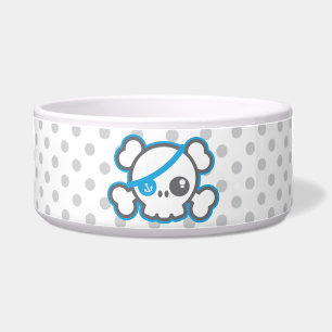 Tigela Kawaii Pirate Skull Dog Bowl