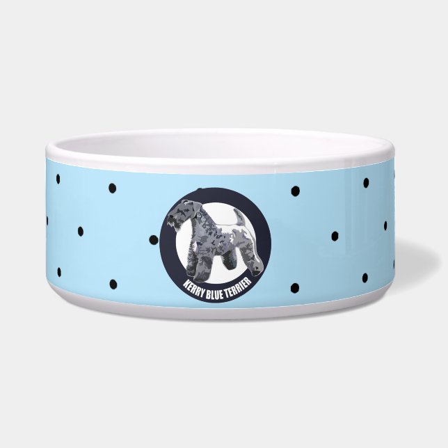Tigela Kerry Blue Terrier (Frente)