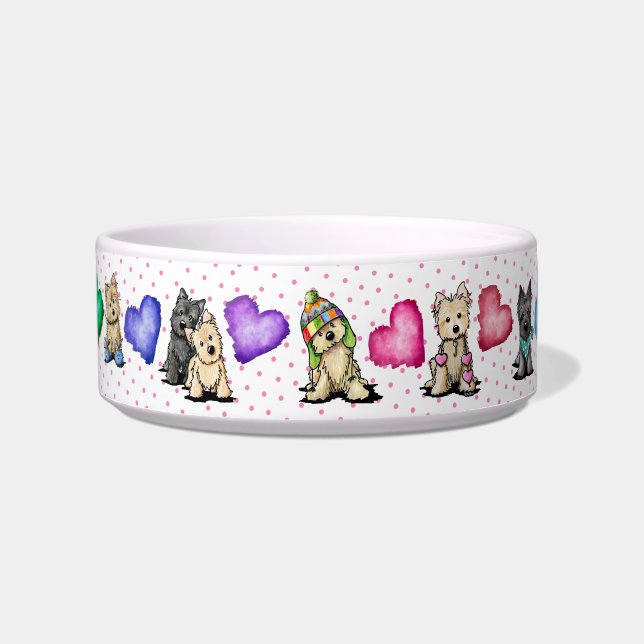 Tigela KiniArt™ Cairn Terriers (Frente)
