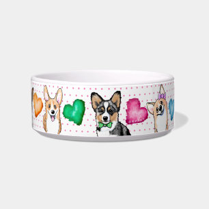 Tigela KiniArt Corgi Puppy Love Bowl