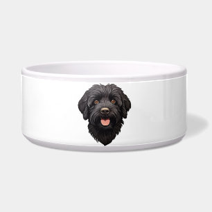 Tigela Labradoodle Black Dog