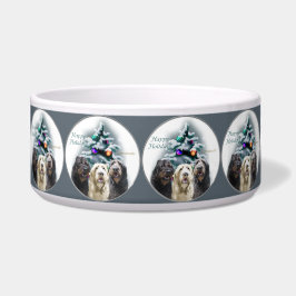Tigela Labradoodle Trio Christmas