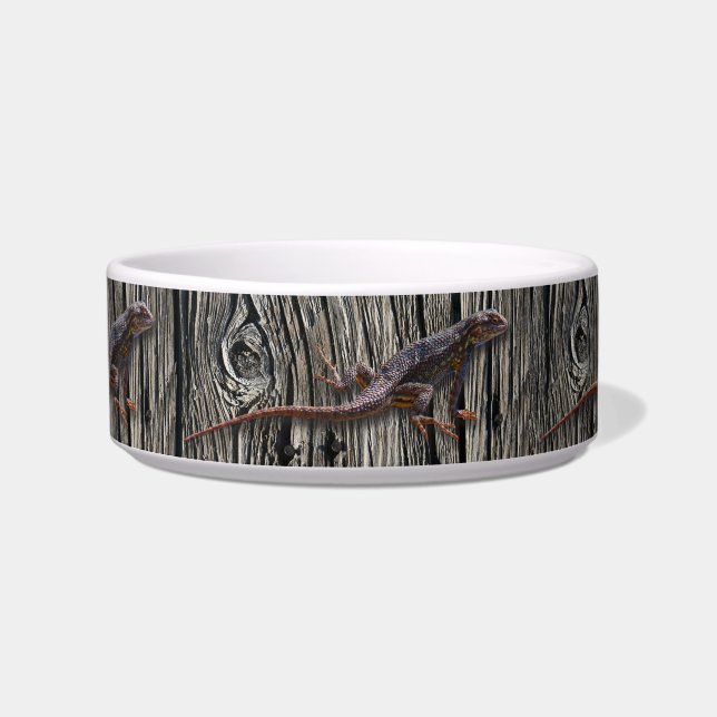 TIGELA LAGARTO NA MADEIRA (Frente)