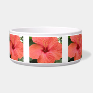 Tigela Laranja Hibiscus Flower Macro Dog Bowl