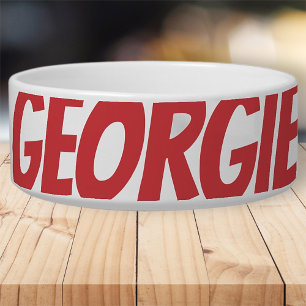 Tigela Latido Chefe Pet Dog Moderno Legal Simples Engraça