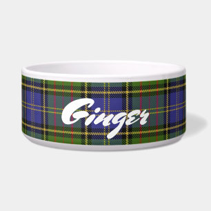 Tigela Legal Pets Scottish Clan MacMillan caçando Tartan
