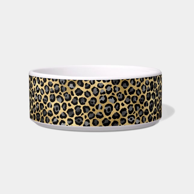 TIGELA LEOPARD ANIMAL PRINT 2 THEME PET BOWL (Frente)