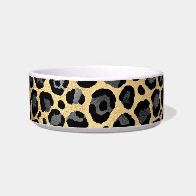 TIGELA LEOPARD ANIMAL PRINT THEME PET BOWL (Frente)