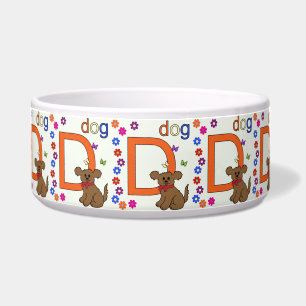 Tigela Letra Cachorra D Pet Bowl