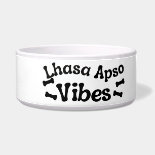 Tigela Lhasa Apso Vibes Cerâmica Dog Bowl