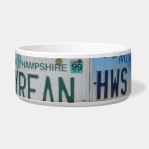 Tigela Licença Plates Pet Bowl