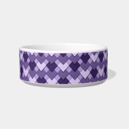 Tigela Lilac Purple Square and Diamond Harlequin Pattern