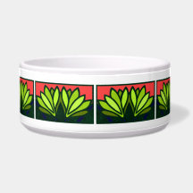 Lily Flower Cerâmica Dog Bowl