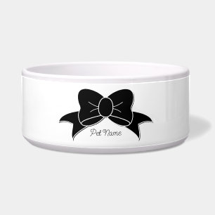 Tigela Lindo Laço Feminino Personalizado para Pet
