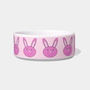 Tigela Lindos Coelhinhos Rosa Feminino Rosto Primavera Pá