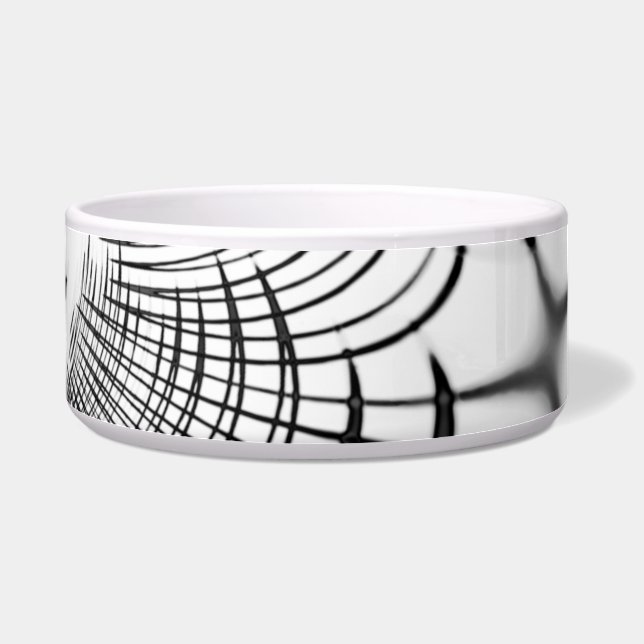 Tigela Linhas de cinza cruzadas nos lembram desenhos de g (Esquerda)