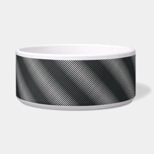 Tigela Linhas de gradação preto e branco ultra-finas