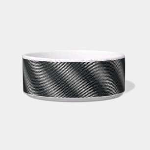 Tigela Linhas de gradação preto e branco ultra-finas