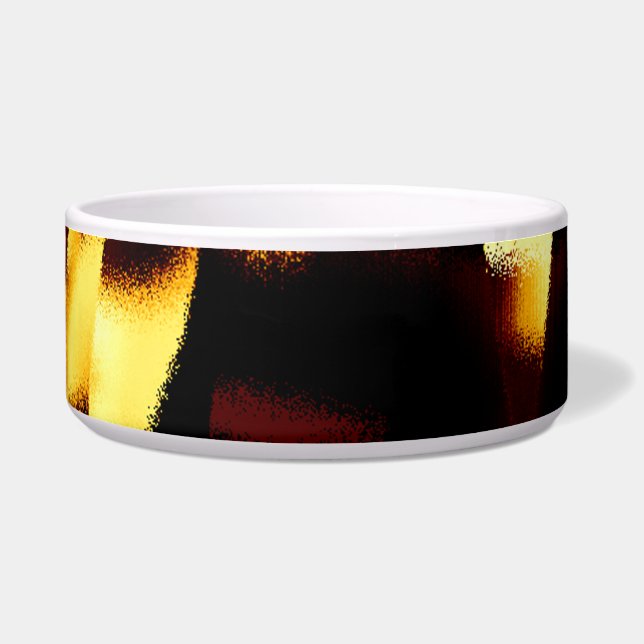 Tigela Listras queimadas com aspecto amarelo terry ou pul (Frente)