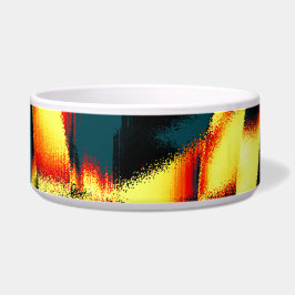 Tigela Listras queimadas com aspecto vermelho vermelho, b