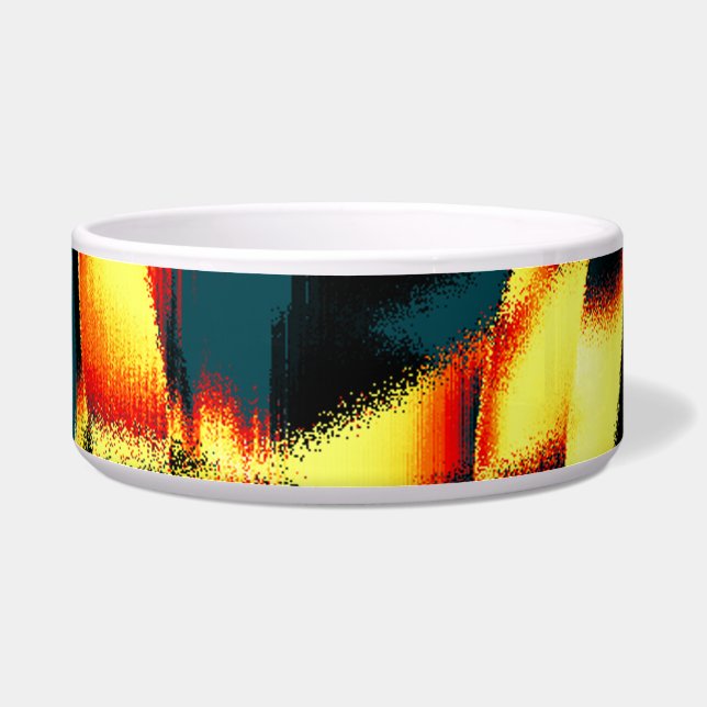 Tigela Listras queimadas com aspecto vermelho vermelho, b (Esquerda)