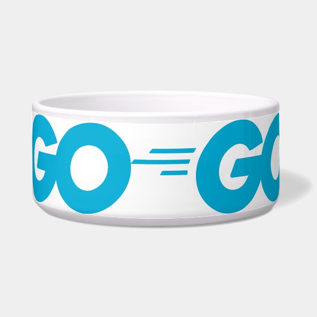 Tigela Logotipo Golang (Ir para o idioma de programação) (Frente)
