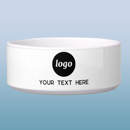 Tigela Logotipo Simples Negócios Marcas Promocionais Pet